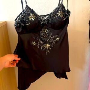 Hand-beaded and lace Sue Wong dress top